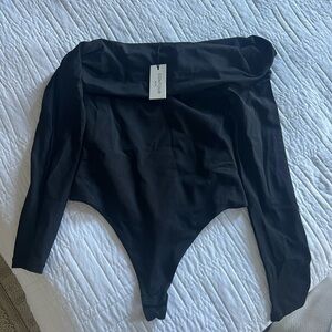 Good American Black Bodysuit